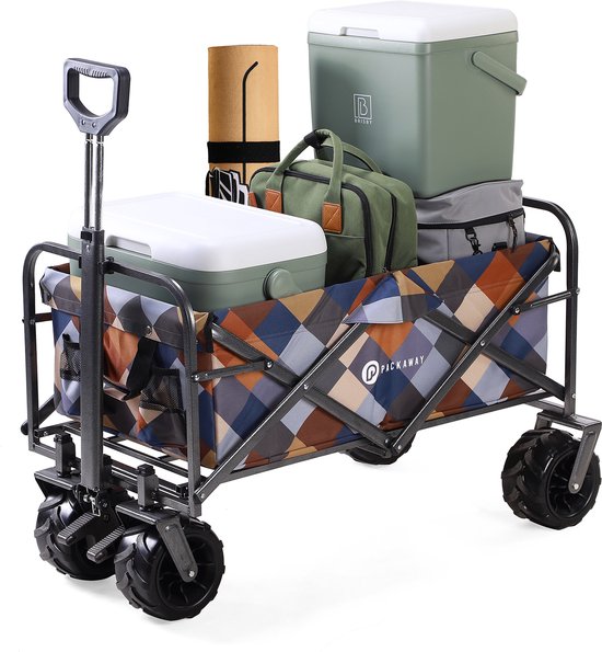 Packaway XL Opvouwbare Bolderkar Heavy Duty van Wasbaar Polyester tot 80KG – 98 x 45 cm – Blok van Packaway