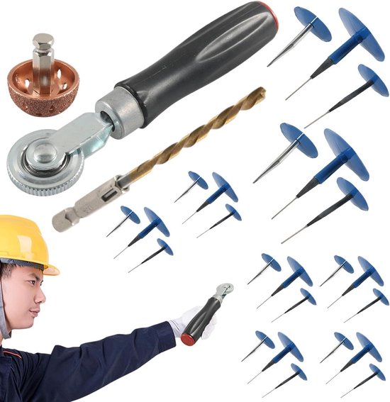 Paddestoelbanddoppen - Banden reparatieset - Banden repareren - 24-delige set - 4.5 6 9 mm - Meerkleurig