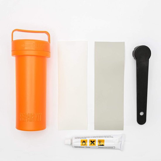 Paddle Board Reparatieset - SUP Kajak Reparatie - Water Sporten Onderhoud - Compleet met Lijm - 2 PVC Patches - Zwart