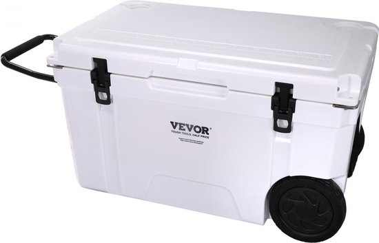 passieve koelbox ijsbox 65 qt, Monbile geïsoleerde koelbox Camping Thermobox 40-45 blikjes, campingbox koelkast met flesopener, isolatie koelbox draagbaar, ijskistkoeler multifunctioneel van Monbile