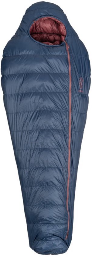 Patizon mummyslaapzak D 590 L Midnight Navy - Fired Brick 200 -30°C - Blauw