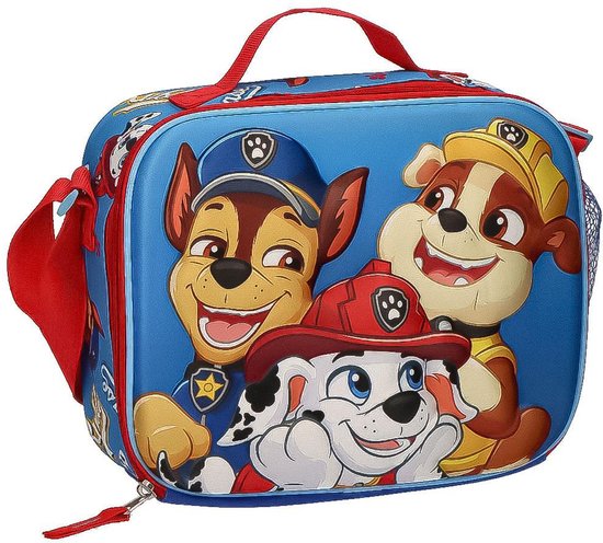 Paw Patrol 3D Lunchtas voor Jongens – Geïsoleerde Koeltas met Schouderband – Blauw