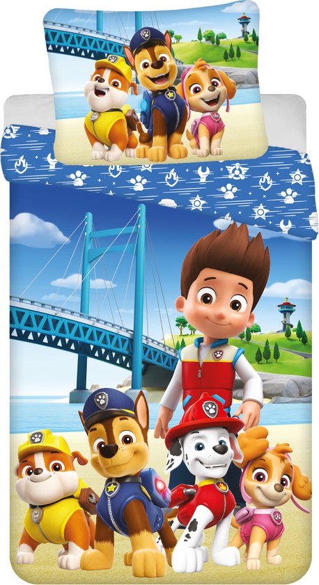 PAW Patrol Dekbedovertrek Brug - Eenpersoons - 140 x 200 cm - Katoen van PAW Patrol