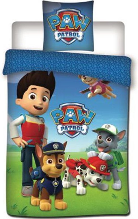 Paw Patrol dekbedovertrek Outside 140 x 200 cm - 63 x 63 cm - Polyester van PAW Patrol