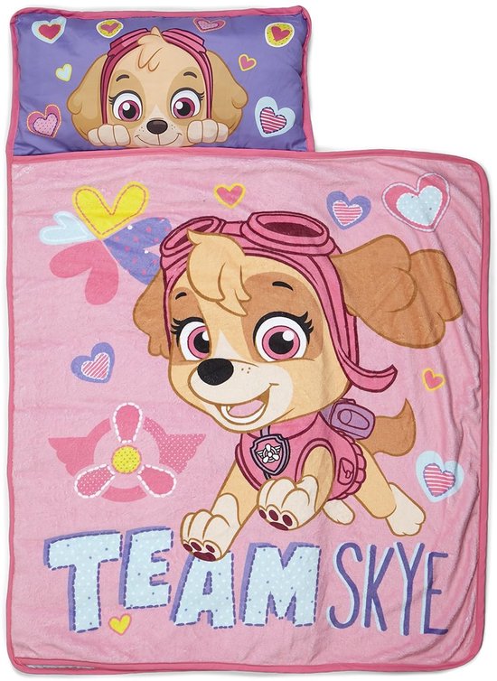 Paw Patrol Team Skye Slaapmatje voor Peuters - 117 x 53 cm - Roze - 100% polyester van Merkloos