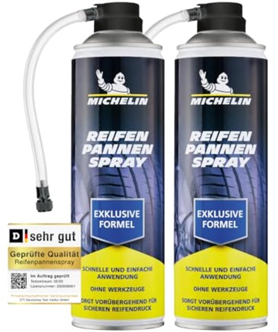 Pechspray voor Auto en Caravan 2 x 500 ml | Snel Band Repareren Zonder Gereedschap van Merkloos