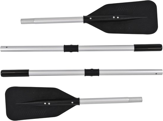 Peddelset Opblaasboot - Reserve Roeispanen - Watersport Avonturen - Lichtgewicht & Zink-Stop - 2-pack 620g - Wit van Merkloos