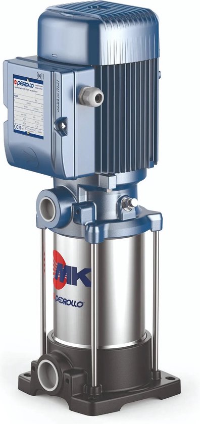 Pedrollo verticale meertraps centrifugaalpomp, MK 8/5, 400V van Merkloos