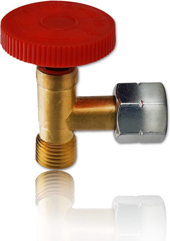 PELMOS gasdrukregelaar van messing I Voor het nauwkeurig regelen van de gastoevoer I Traploze gasklep voor gasbarbecues en andere gasapparaten van GOK