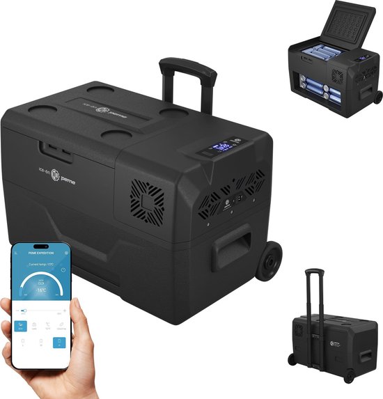 PEME Expedition - Compressor Koelbox - 27L - DC 12V/24V, AC 220-240V - Elektrische Frigobox met Bluetooth - Voor Auto en Camping van Merkloos
