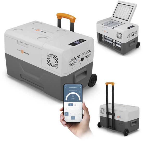 PEME Expedition - Elektrische Koelbox 27L - Compressor - DC 12V/24V, AC 220-240V - Frigobox met Bluetooth - Aansluiting voor Auto en Camping van Merkloos