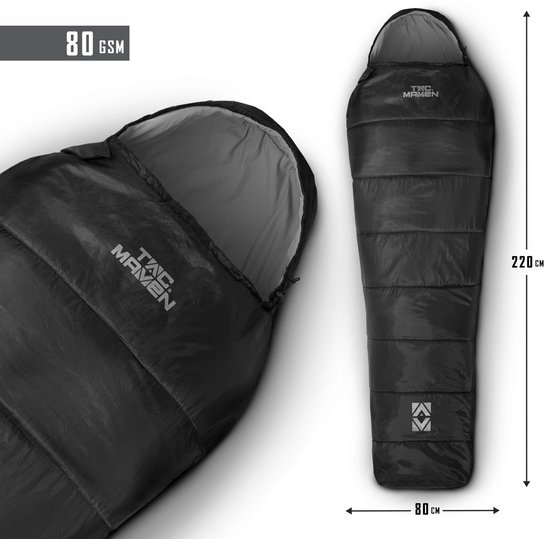 Pentagon Cocoon Summer Sleeping Bag Black van Merkloos