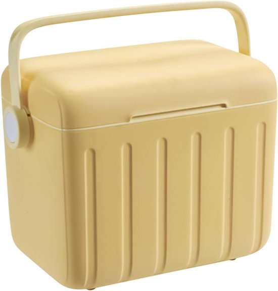 Performance Koelbox - Passieve IJsbox - Buitenactiviteiten - Houdt dagen koud - 6 Liter - Geel/Wit