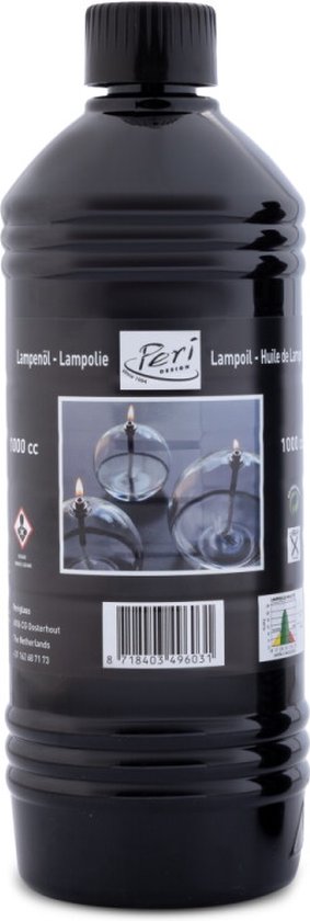Peri Living - Lampenolie - Paraffine olie - 1 Liter - Peri Design 1 - reukloos - Walmt niet - 200 Branduren van Peri Living