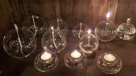 PERI - olielampjes, set van 3, gladde ronde bollen incl. 1 fles paraffine olie van PERI