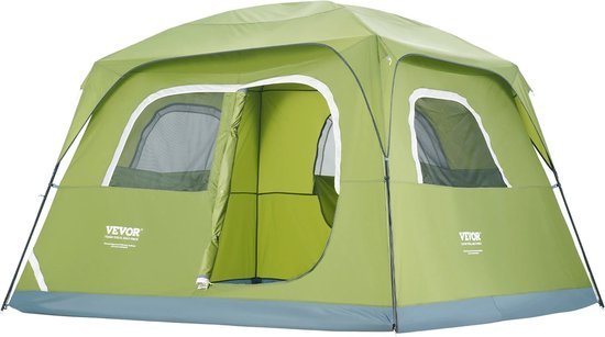 Personentent - Tenten - 4 t/m 6 personen - Waterbestendig - UV licht bestendig - ventilatie deur - Lichtgewicht - 305x275x200 van Nordic Coast.