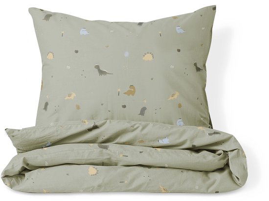 Petite Amélie Dekbedovertrekset – 120x150 cm – 100% Biologisch Katoen – Dino van Merkloos