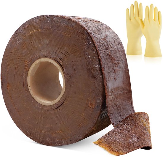 petrolatum, corrosiebeschermband, petrolatum, plakband, anti-corrosief plakband, 10 cm x 10 m, voor aardingsverbinders, diepe stalen buis, aardingsband