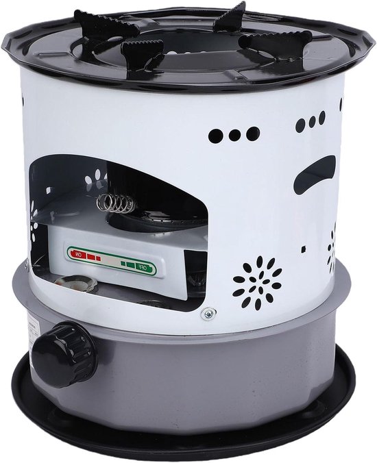Petroleum Kachel - Campingbrander Noodkachel - Buiten Koken - Aluminiumlegering Constructie - 52 Liter - Zilver