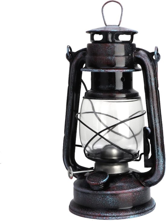 Petroleum Lamp 24 cm - Veelzijdige Olielamp voor Kamperen, Buitenactiviteiten en Sfeerverlichting