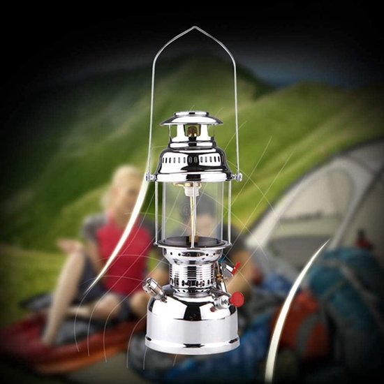 Petroleum Lamp - Noodverlichting Huis - Stroomuitval Verlichting - Verstelbare Brandstofregelaar - Brons