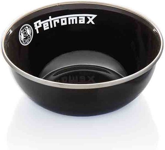 Petromax emaille kom 1L zwart 2 stuks