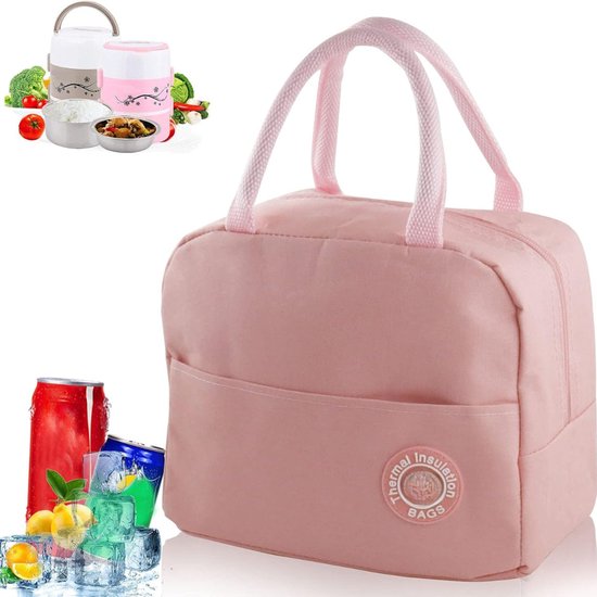 Picknicktas met Isolerende Laag - Picknickmand - Lunchtas - Lunch Bag - Koeltas - Koelrugtas - Koelrugzak - Cooler Bag - Thermotas - Oxford - 6L - Roze - van Imperatoris van Merkloos