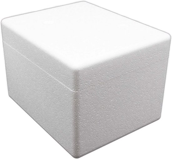 Piepschuimbox Thermobox - Isolatiebox Styropor - Vervoer Bescherming - Goede Isolatie - 36 Liter - Wit