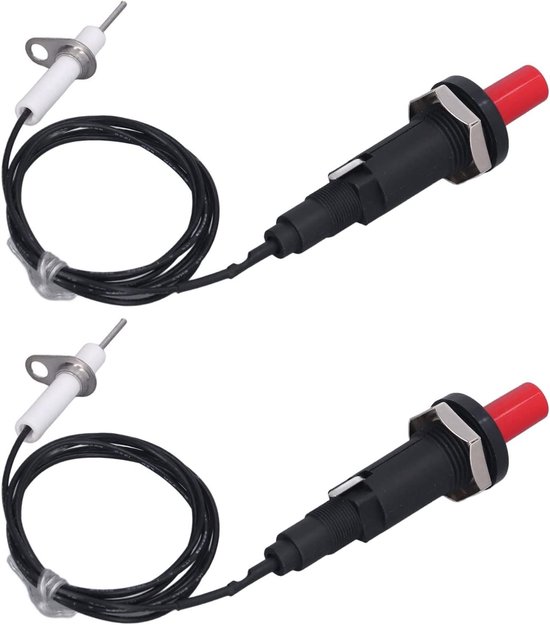 Piezo ontsteker voor Gas Grill, Vervangende Ontsteker Kit met Drukknop - Keramische Keukenaansteker