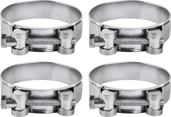 Pijp 80-85 mm Sterke versterkte pijpklemmen Buisslangbevestigingsmiddelen - Pack van 4 stuks van Sourcingmap