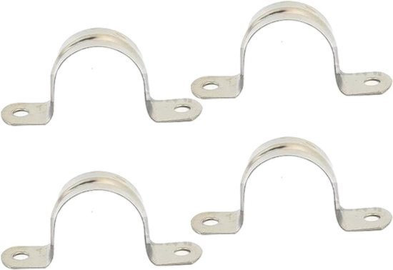 - Pijp Strap Klem 150mm - Rvs Pijp Clips - U Vormige Pijp Bandjes - Geschikt voor 304 Rvs - 4 STKS - Zadel Clip - Twee Gat Buis Riem - Spanning Clips - U-Tube Ring Slang Klem