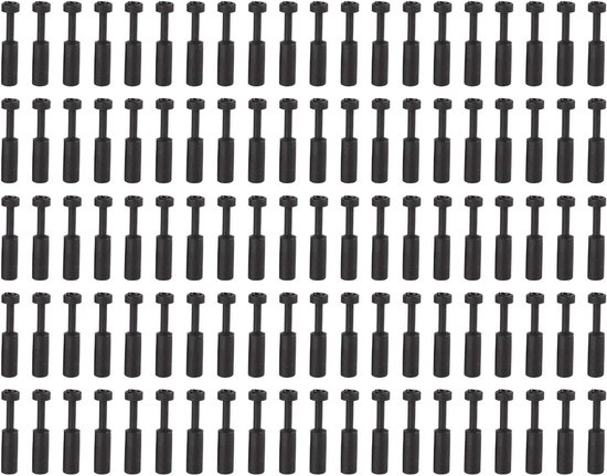 Pijpplug - Luchtconnector - Luchtleiding Afsluiten - Snelle Aansluiting - 1/4 Inch - Zwart