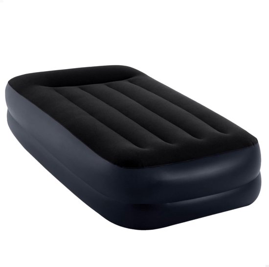 Pillow Rest Verhoogd Luchtbed met Ingebouwde Pomp - 1-Persoons, 99cm x 191cm x 42cm van Intex