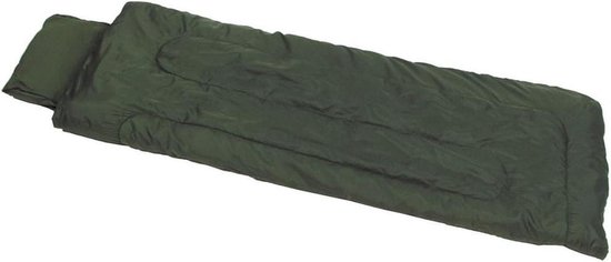 Piloten Slaapzak - Leger Slaapzak Dekenmodel - Kamperen en Outdoor - Twee-laags Vulling - 185 x 70 cm - Olijfgroen