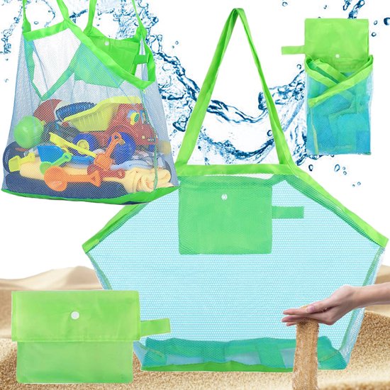 Pingyang Rongrong - Strandtas - Lichtgewicht XXL - Opvouwbaar - Sterke Netstof