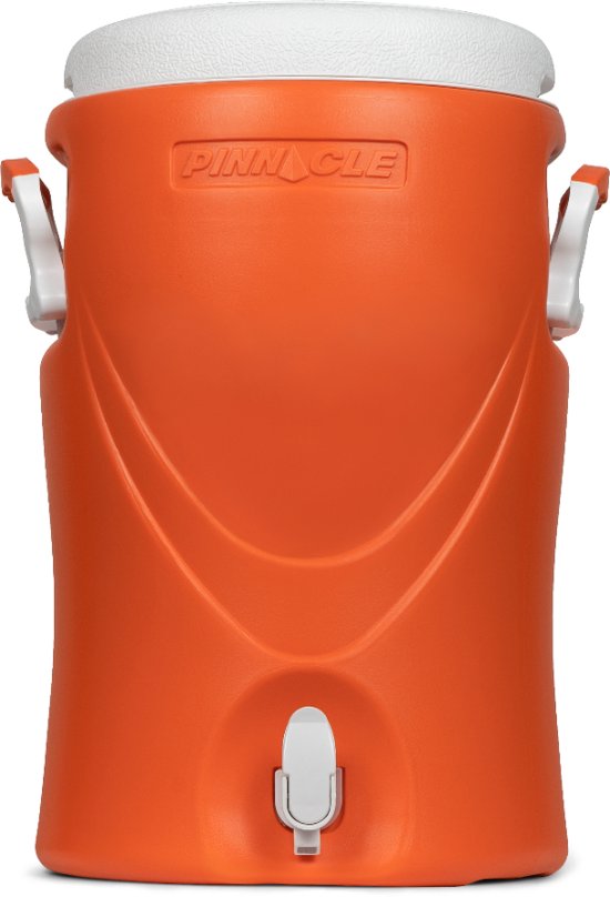 Pinnacle Platino 5 Gallon - Geïsoleerde Drankdispenser / Drankkoeler met kraantje - 20 Liter - Oranje van Pinnacle
