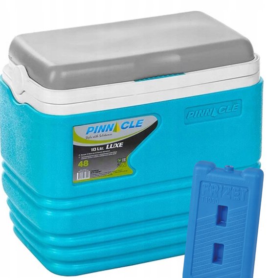 Pinnacle TPX 7013 Koelbox 10L Turkoois + 1 Koelelement van Pinnacle.
