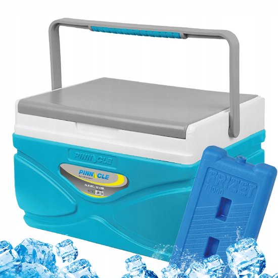 Pinnacle TPX 8001 11L turquoise koelbox met 1 groot vrieselement van Merkloos
