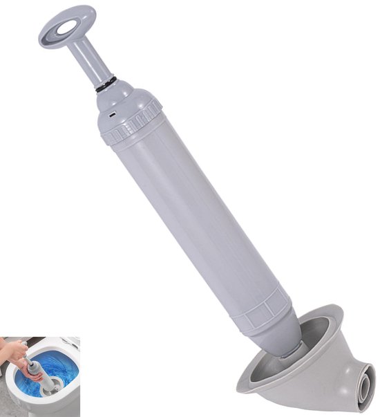 Pipe Cleaning Pump, Pipe Cleaner, Piston for High Pressure Toilet, High Pressure Pump for Cleaning Drain Cleaner for Bathroom with Insufficient Drain van Merkloos