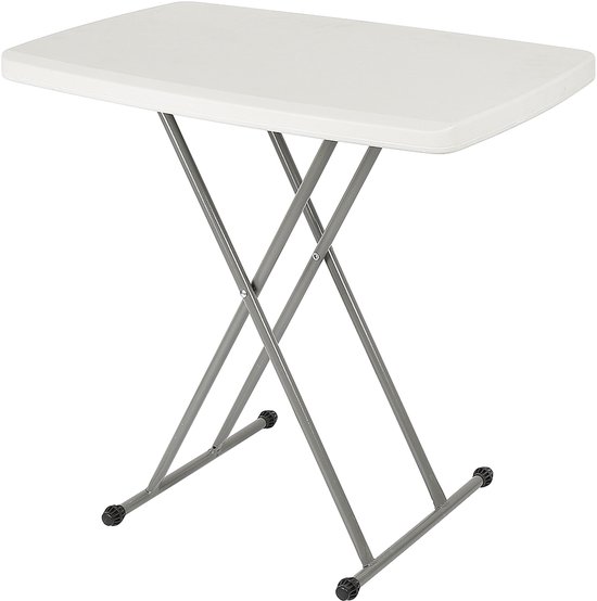 PIPIPOXER-Opvouwbare tafel, kunststof, balkontafel, campingtafel, partytafel, 50x76cm van Merkloos