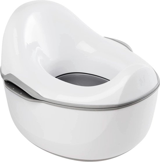 Plaspotje 4-in-1 met wc-brilverkleiner en opstapje - Kasimir wit - 18 maanden tot 4 jaar van Ziza.