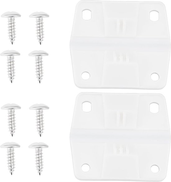 Plastic Cooler Scharnieren 2 Stuks - Geschikt voor Coleman Koelboxen - Inclusief 8 Montagebouten - ShopVlot