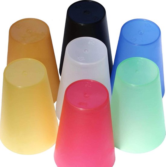 Plastic Drinkbekers - Herbruikbare Bekers Party - Feestjes Thuisgebruik - Onbreekbaar Stapelbaar - 0.4 Liter - Mix Pakket