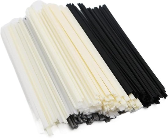Plastic Lasstaven - Reparatielassen Staven - Kunststof Reparatie - Zuur Alkali Bestendig - 20 Stuks - Beige