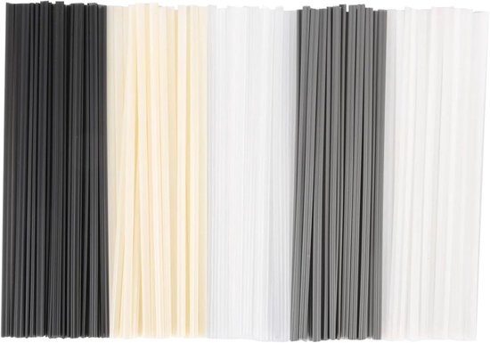 Plastic lasstaven set voor ABS, PVC, PE en PP - 50 stuks voor reparatie en laswerkzaamheden