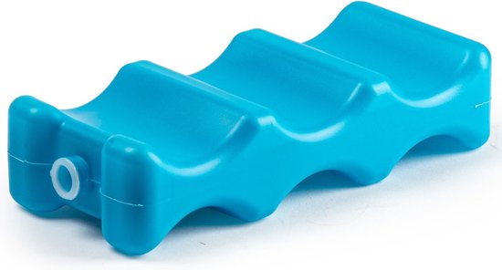 Plasticforte Koelelementen voor blikjes - 22 x 9 cm - blauw - blikken koelelement - kunststof
