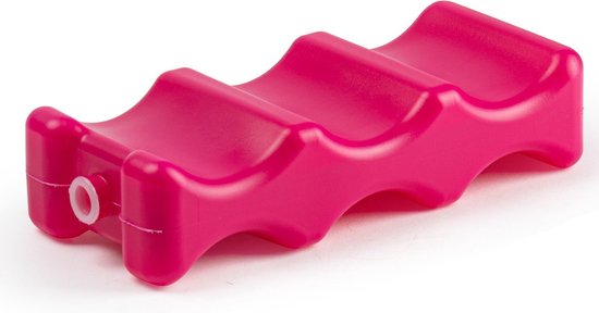 Plasticforte Koelelementen voor blikjes - 22 x 9 cm - roze - blikken koelelement - kunststof