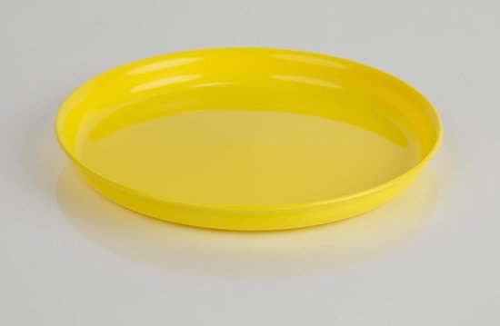 Platte Borden Ø 18 cm - Herbruikbaar Kunststof Servies voor Camping en Picknick