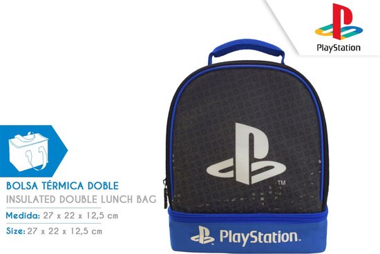 Playstation Duo Lunchtas - Lunchbag - Geïsoleerd - 27 x 22 CM van Sony Playstation