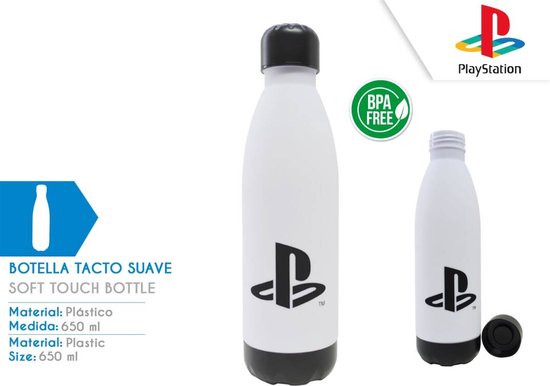 Playstation Soft Touch drinkfles - Plastic BPA Vrij - 650 ml. van PlayStation